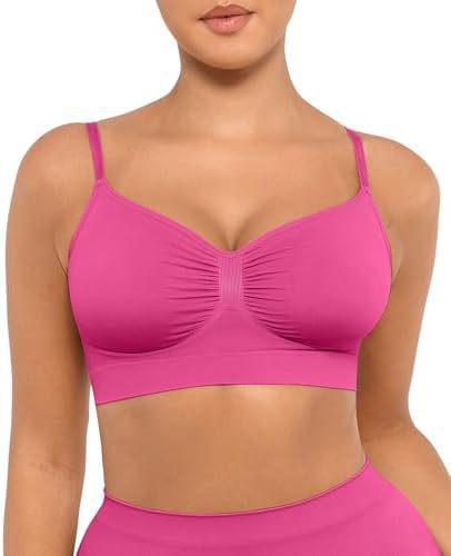 Seamless Wireless Push-Up Bra with Side Support