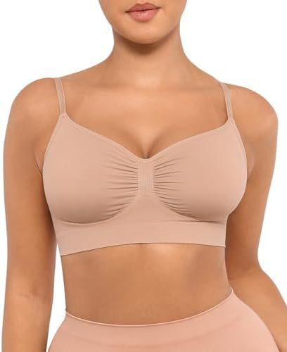 Seamless Wireless Push-Up Bra with Side Support