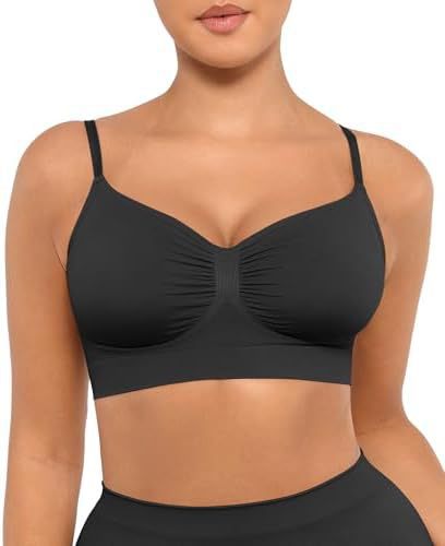 Seamless Wireless Push-Up Bra with Side Support
