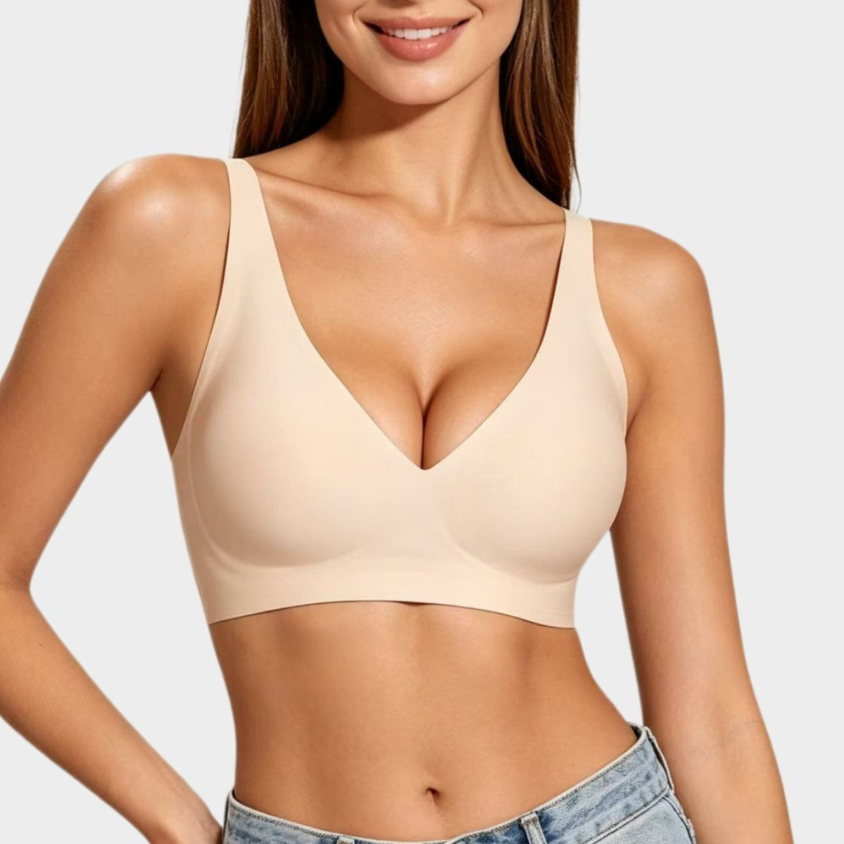 Seamless Wireless Support Bra