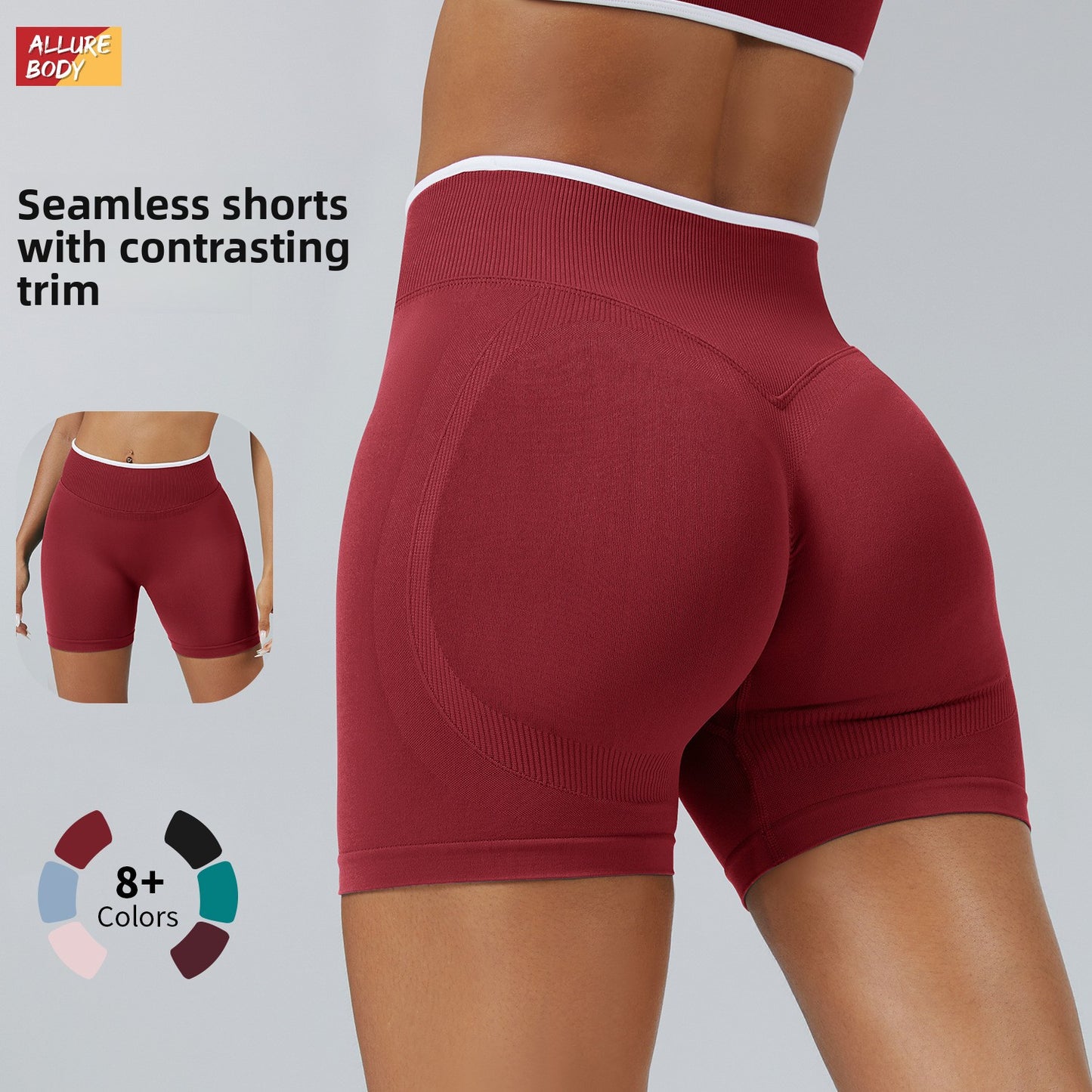 Seamless Yoga Fitness Shorts