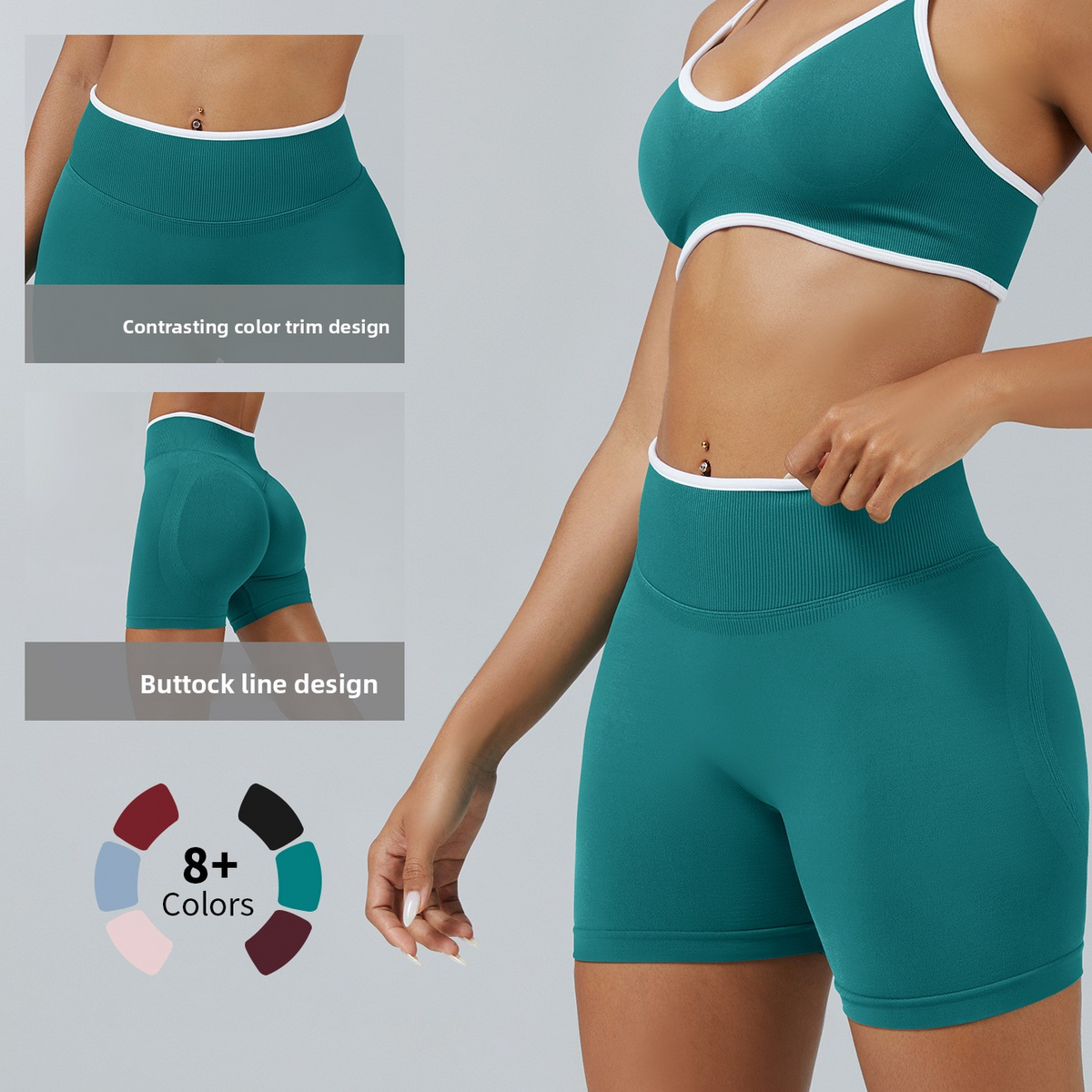 Seamless Yoga Fitness Shorts