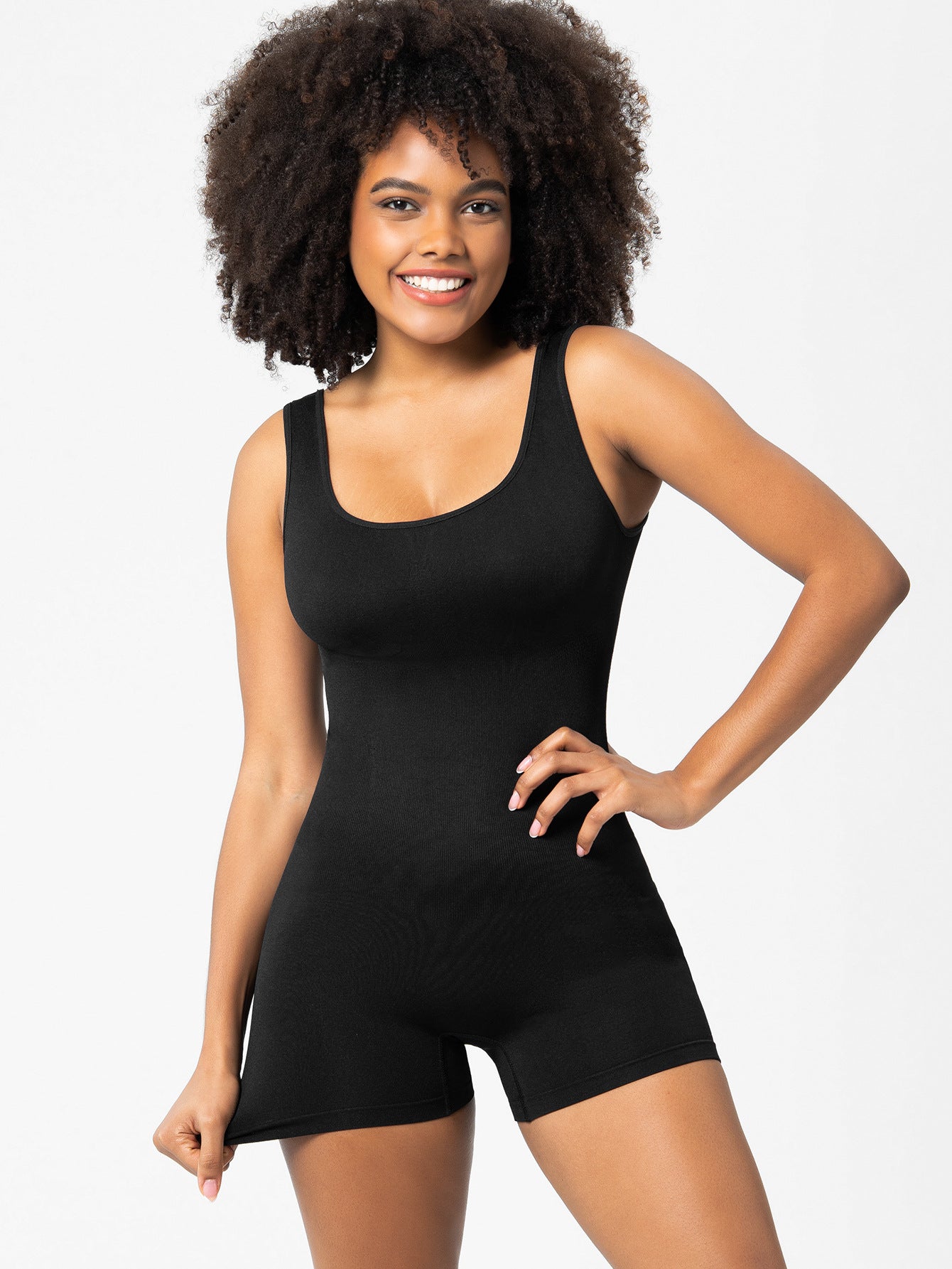 Seamless Yoga Jumpsuit with Waist Strap