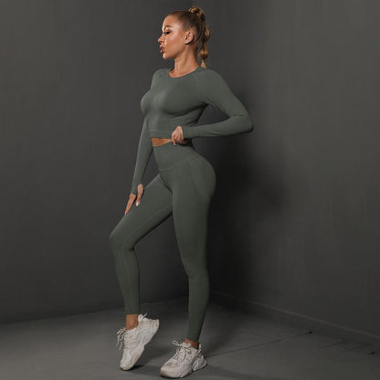 Seamless Yoga Pants with Long Sleeve