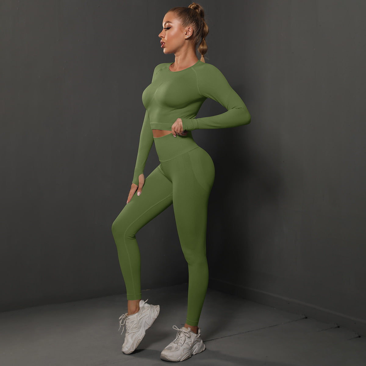 Seamless Yoga Pants with Long Sleeve