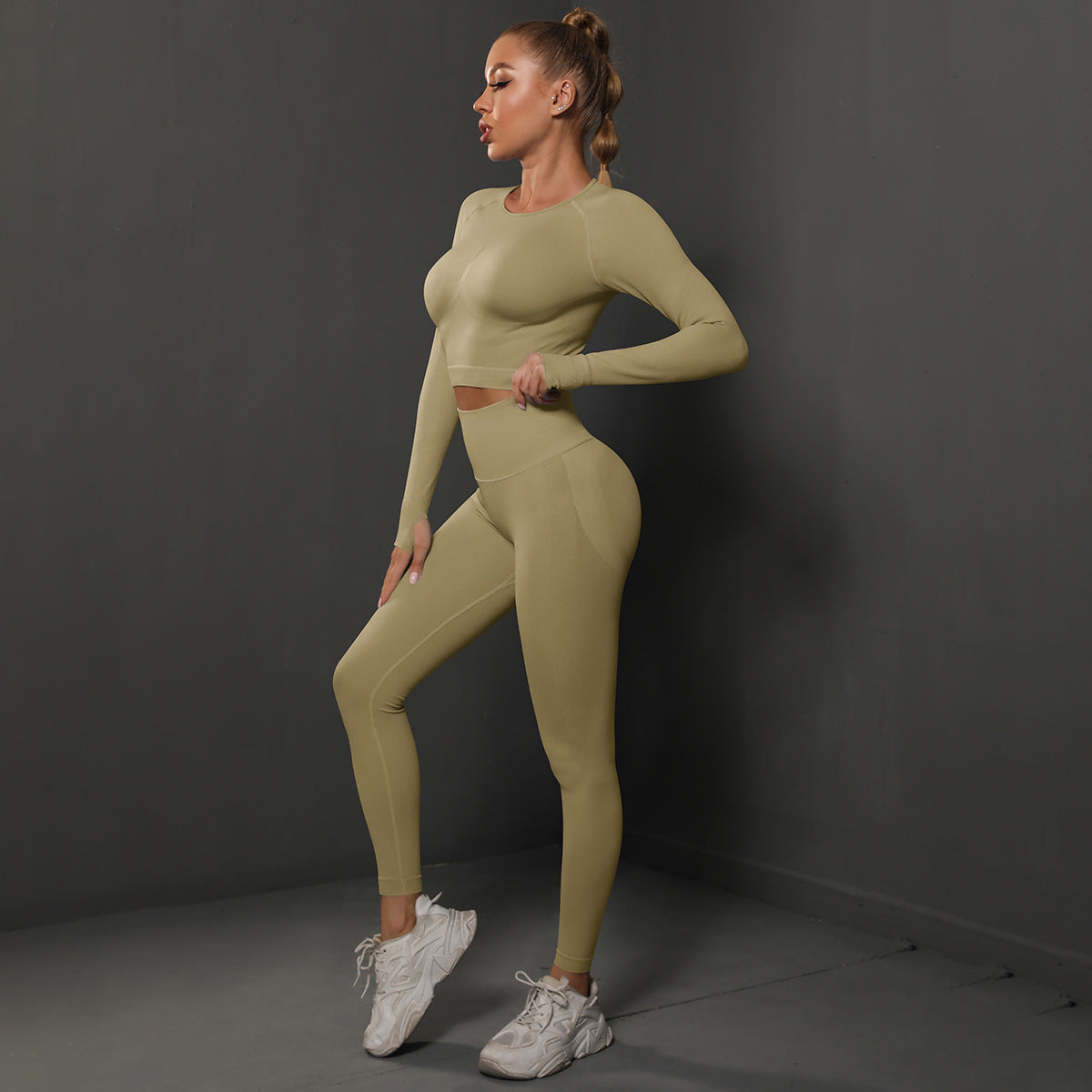 Seamless Yoga Pants with Long Sleeve