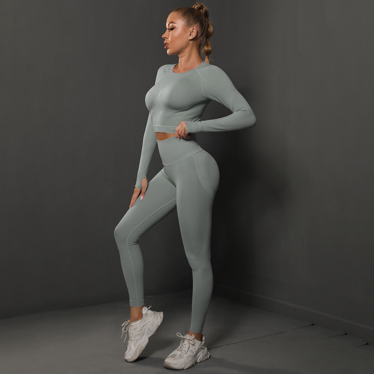 Seamless Yoga Pants with Long Sleeve