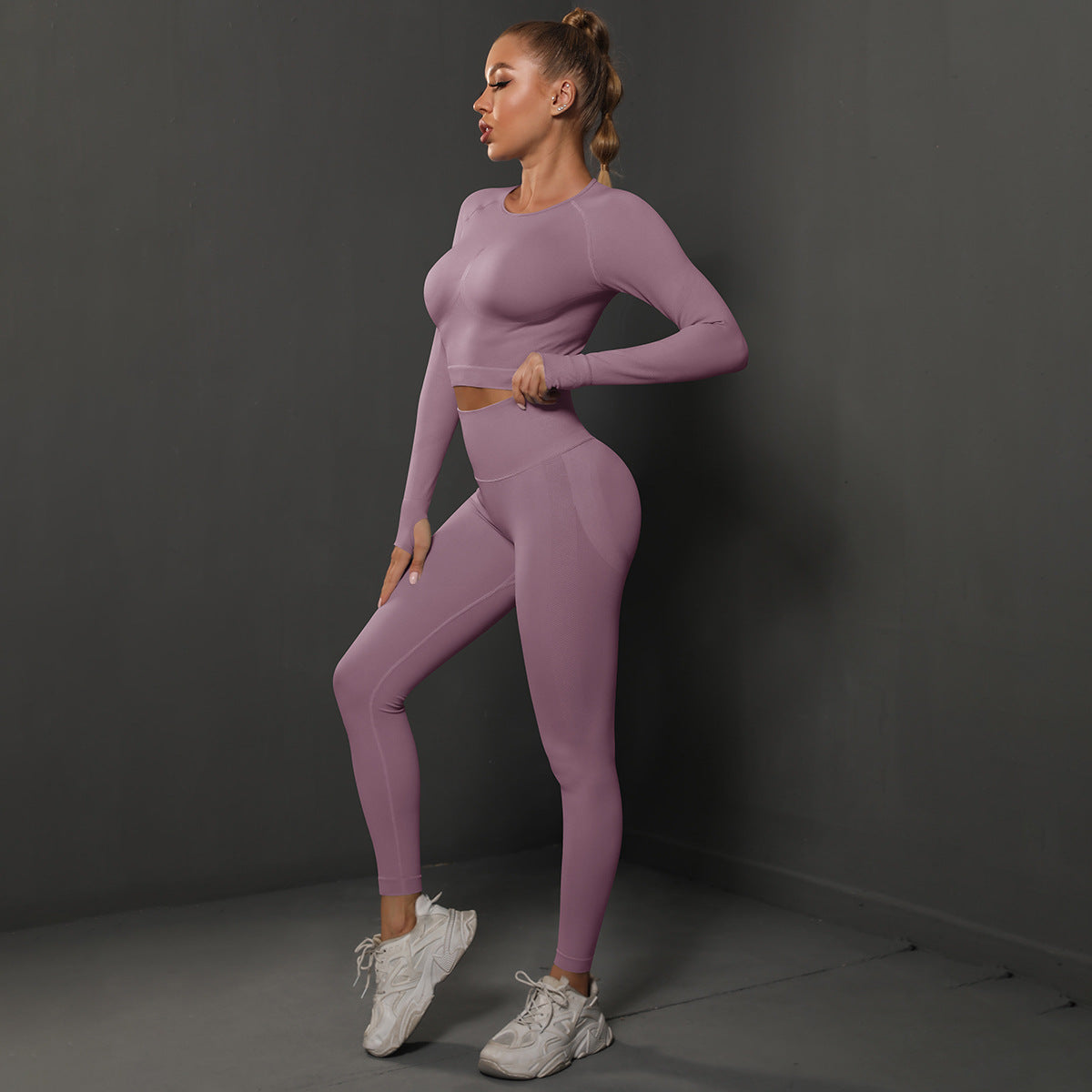 Seamless Yoga Pants with Long Sleeve