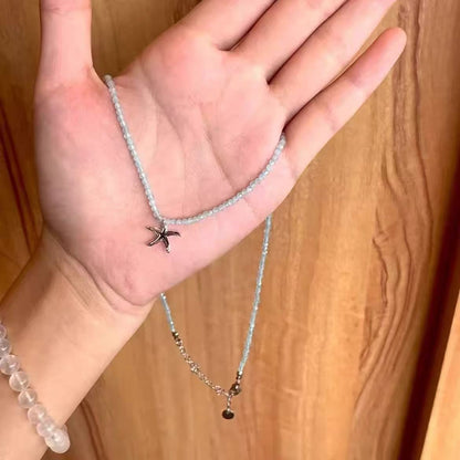 Seaside Shell Starfish Pendant Necklace