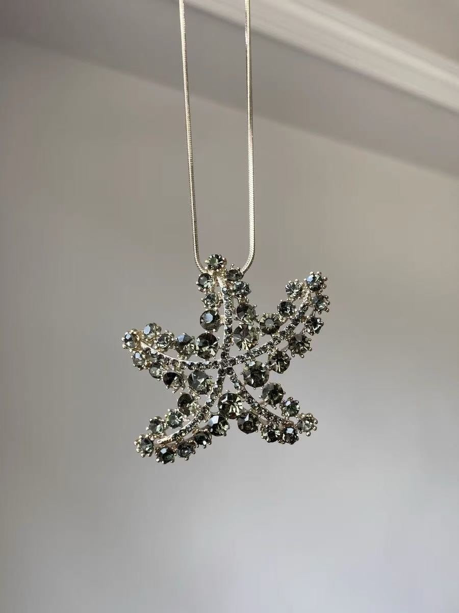 Seaside Shell Starfish Pendant Necklace