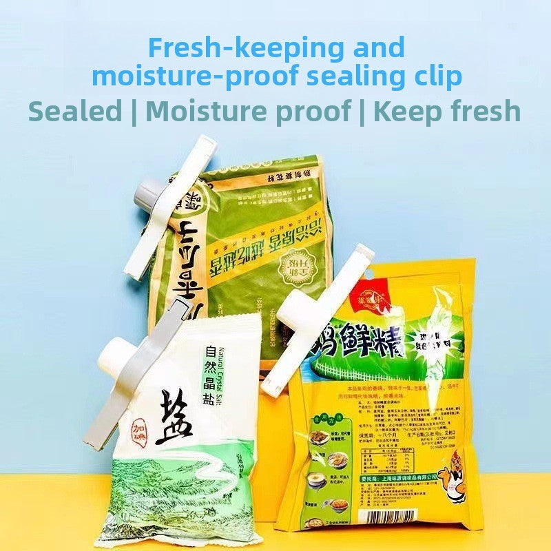 Seasoning bag sealing clip