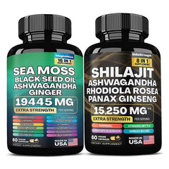 Shilajit capsules black bottle