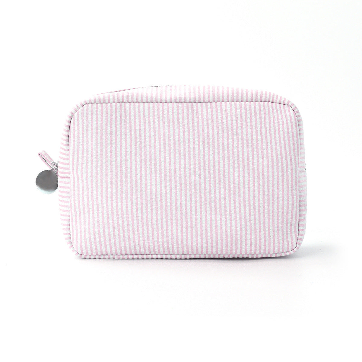 Seep yarn striped cosmetic bag