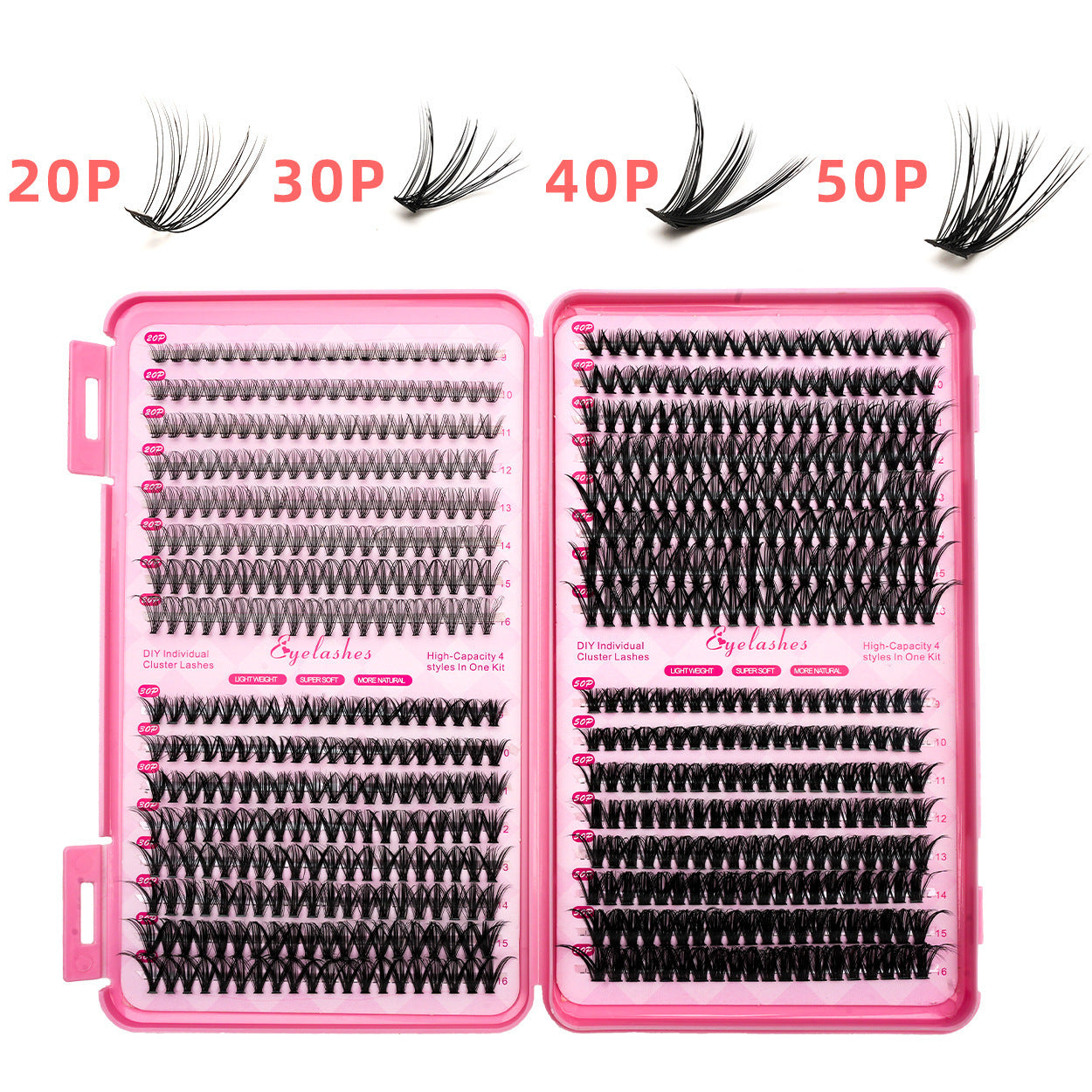 Segmented False Eyelashes