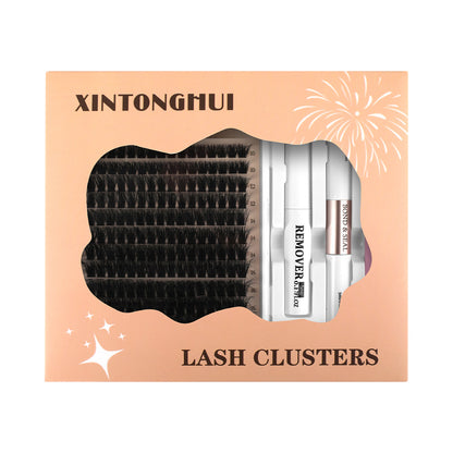 Segmented false eyelashes