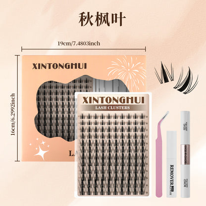Segmented false eyelashes