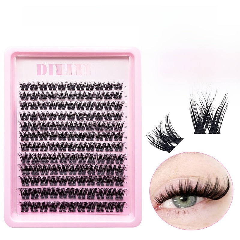 Segmented False Eyelashes Transparent Stems
