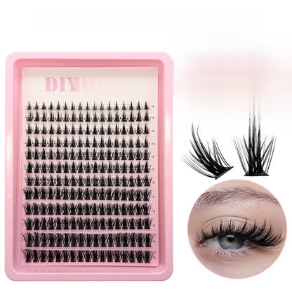 Segmented False Eyelashes Transparent Stems