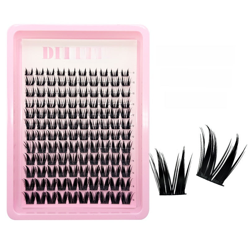 Segmented False Eyelashes Transparent Stems