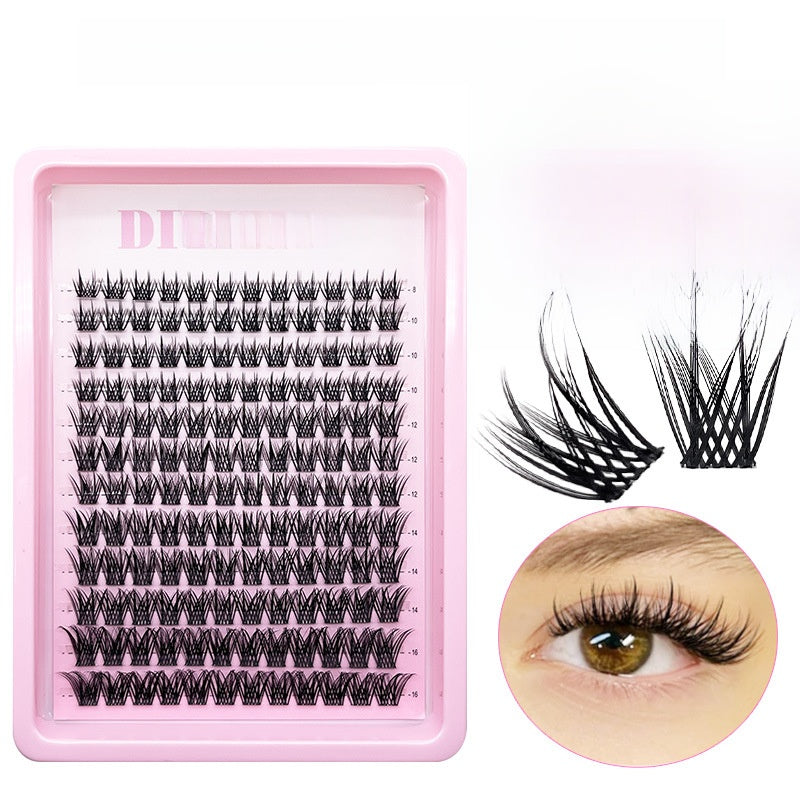 Segmented False Eyelashes Transparent Stems