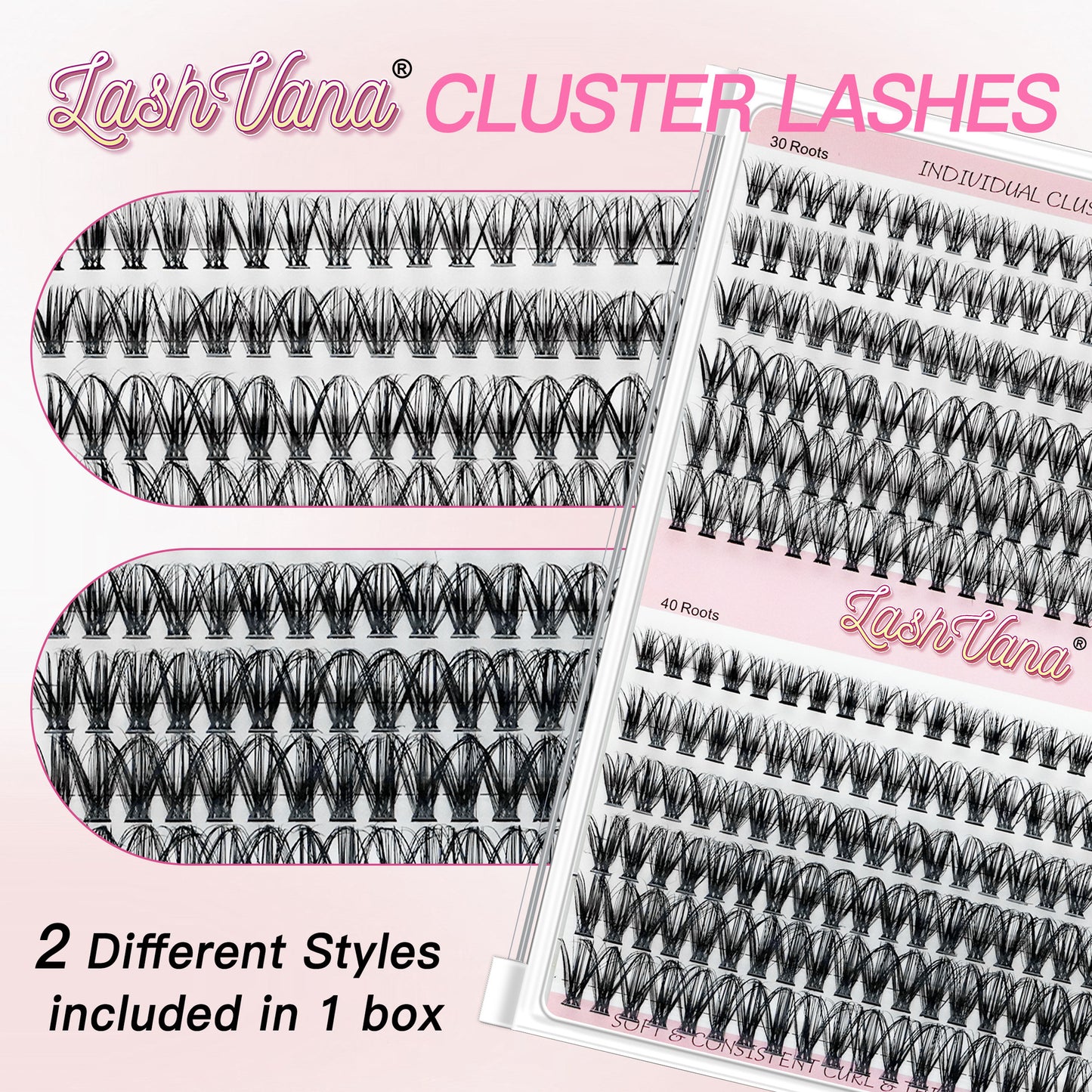 Segmented Self-Grafting False Eyelashes Set