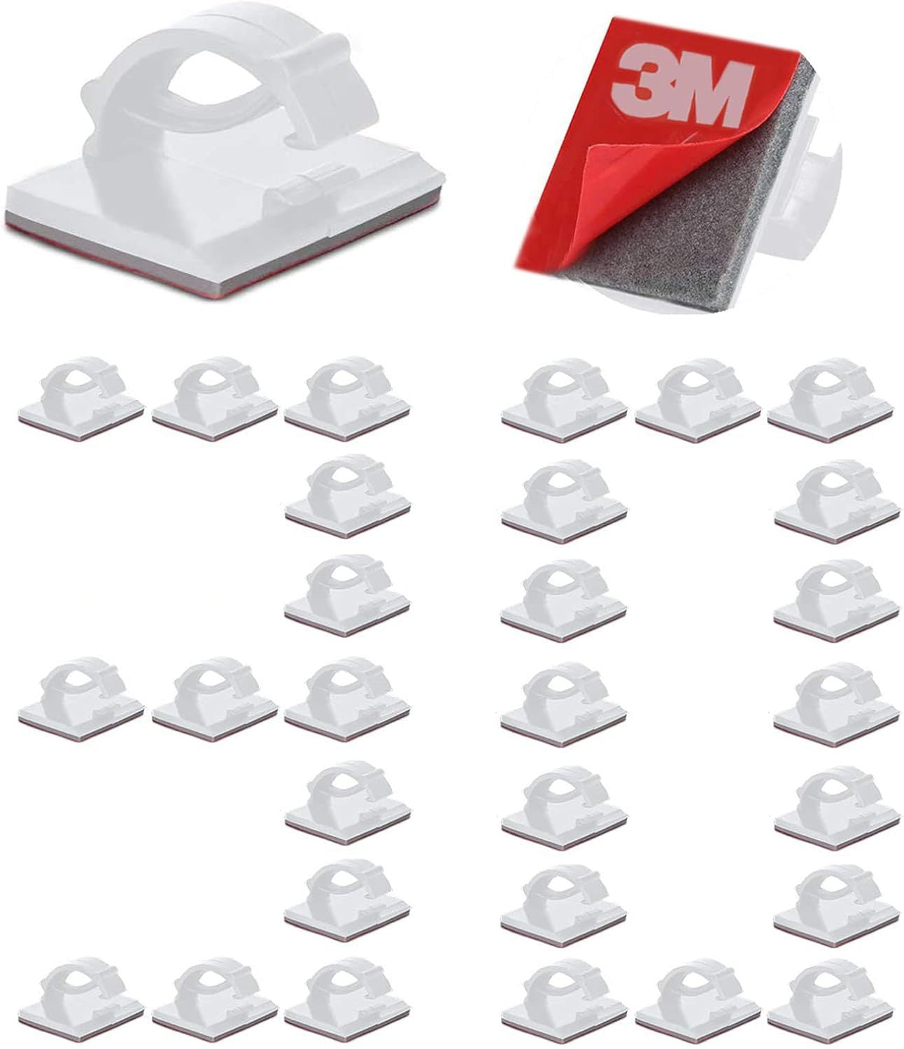 Self Adhesive Cable Management Clips