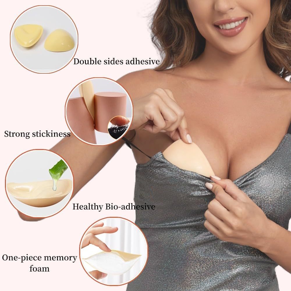 Self-adhesive chest pad