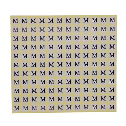 Self-Adhesive Clothing Size Labels