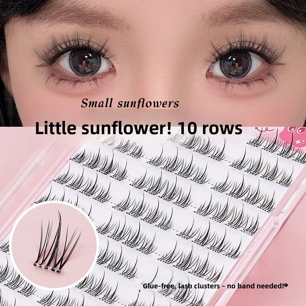 Self-Adhesive False Eyelashes Natural Look
