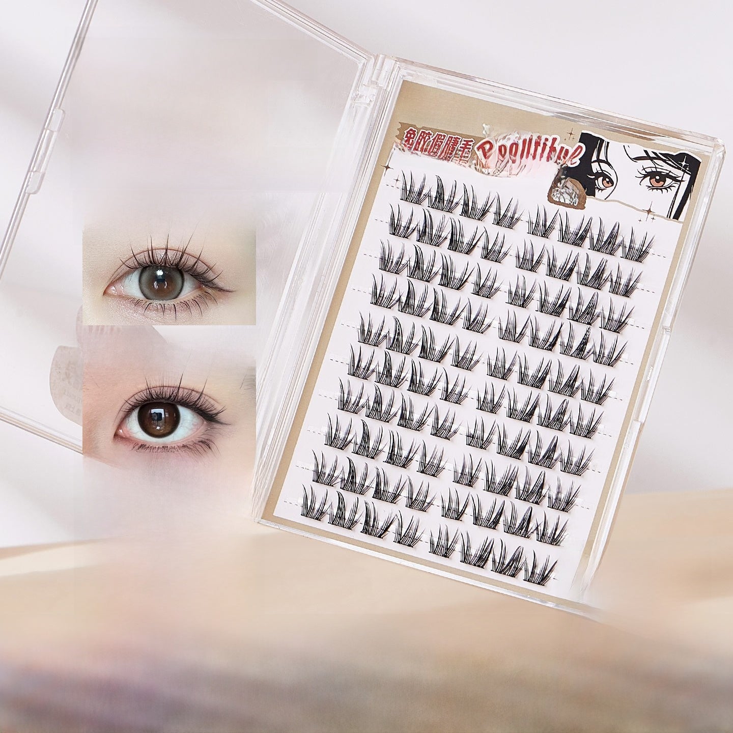 Self-Adhesive False Eyelashes Natural Look