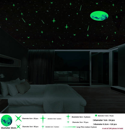 Self-Adhesive Glowing Star Ceiling Decals