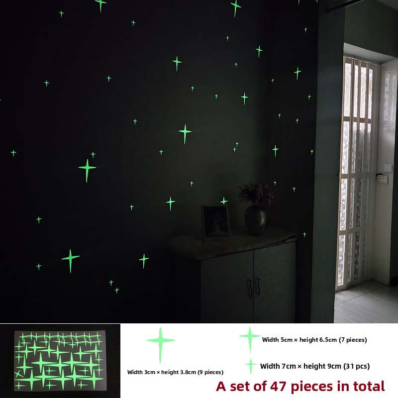 Self-Adhesive Glowing Star Ceiling Decals