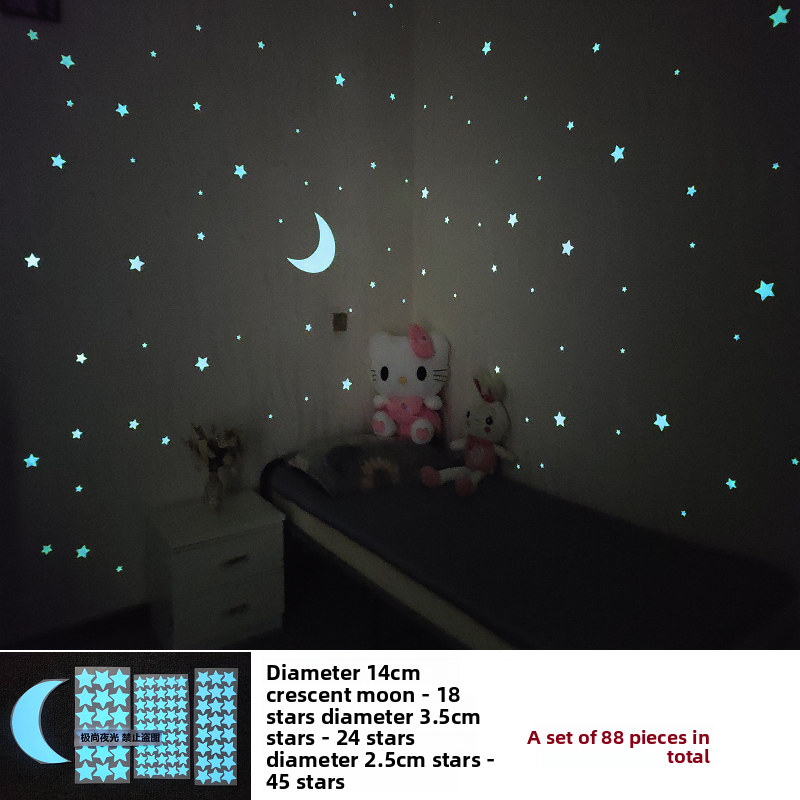 Self-Adhesive Glowing Star Ceiling Decals
