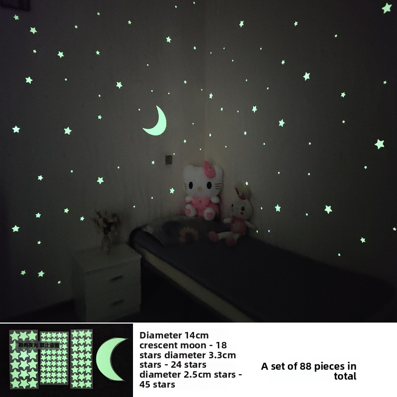 Self-Adhesive Glowing Star Ceiling Decals