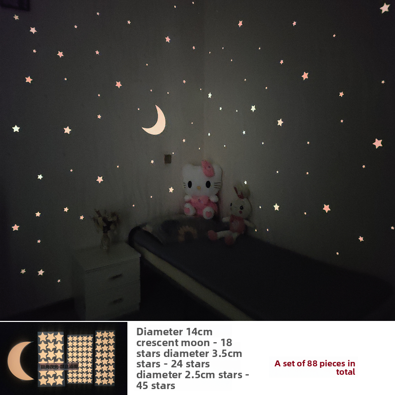 Self-Adhesive Glowing Star Ceiling Decals