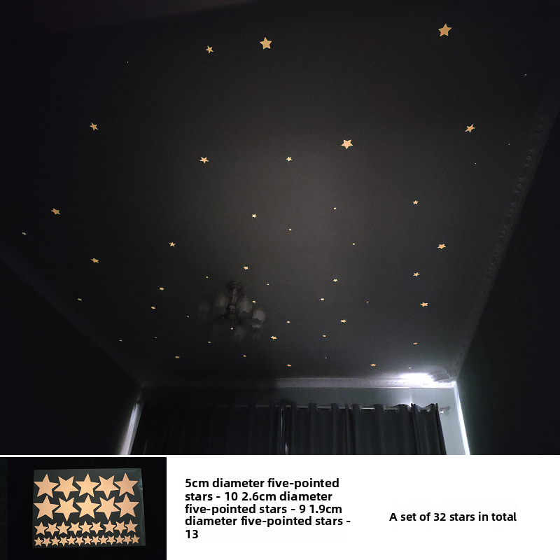 Self-Adhesive Glowing Star Ceiling Decals