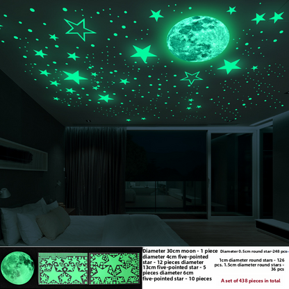 Self-Adhesive Glowing Star Ceiling Decals