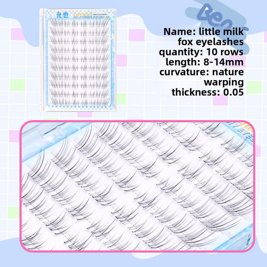 Self-adhesive glue-free false eyelashes