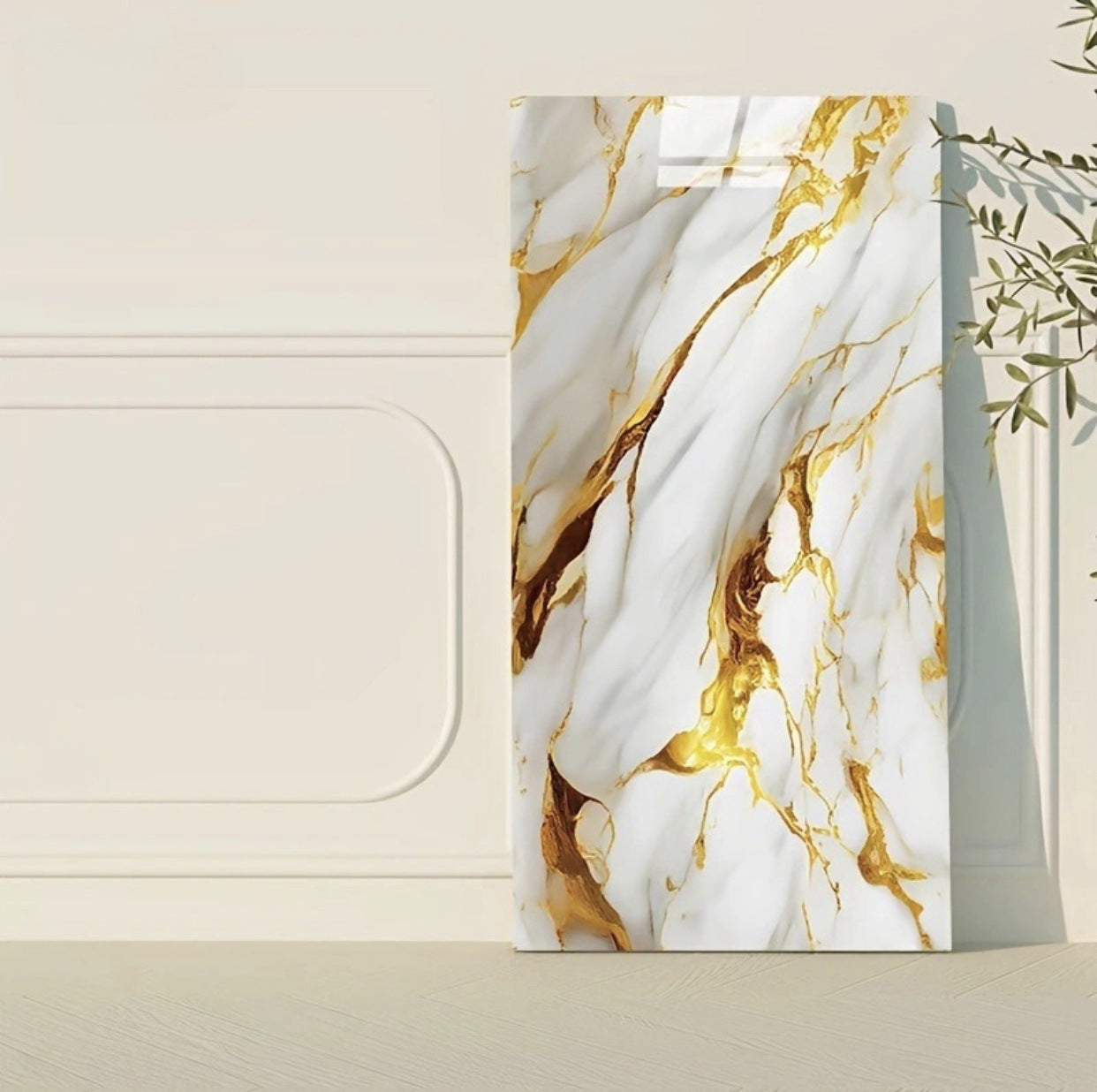 Self-adhesive imitation ceramic tile wall贴