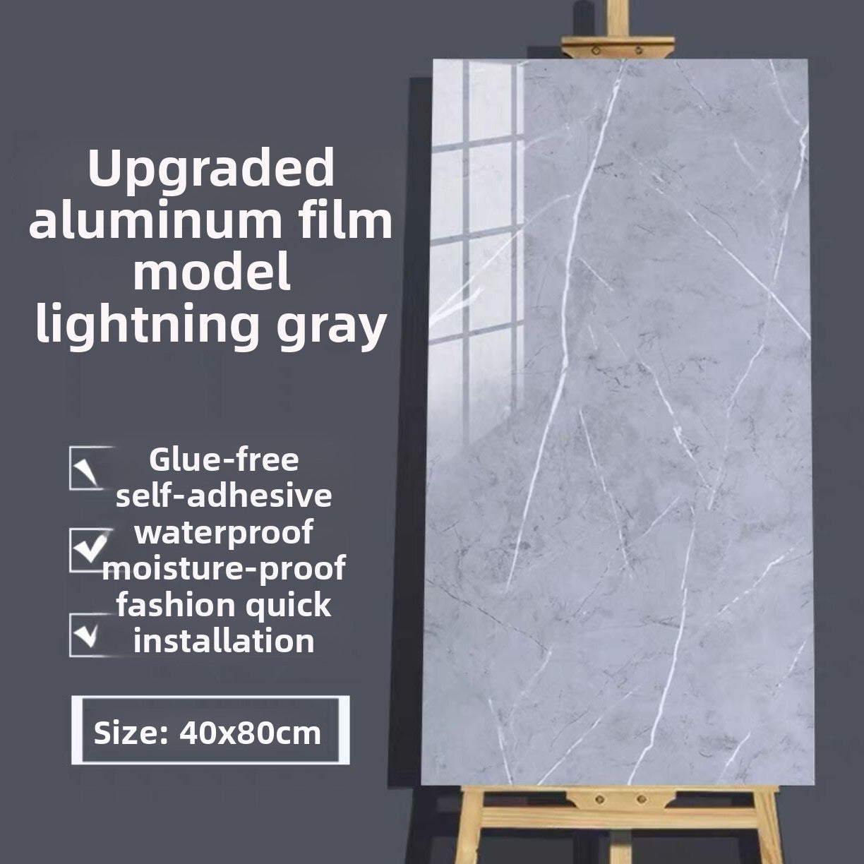 Self-adhesive imitation ceramic tile wall贴
