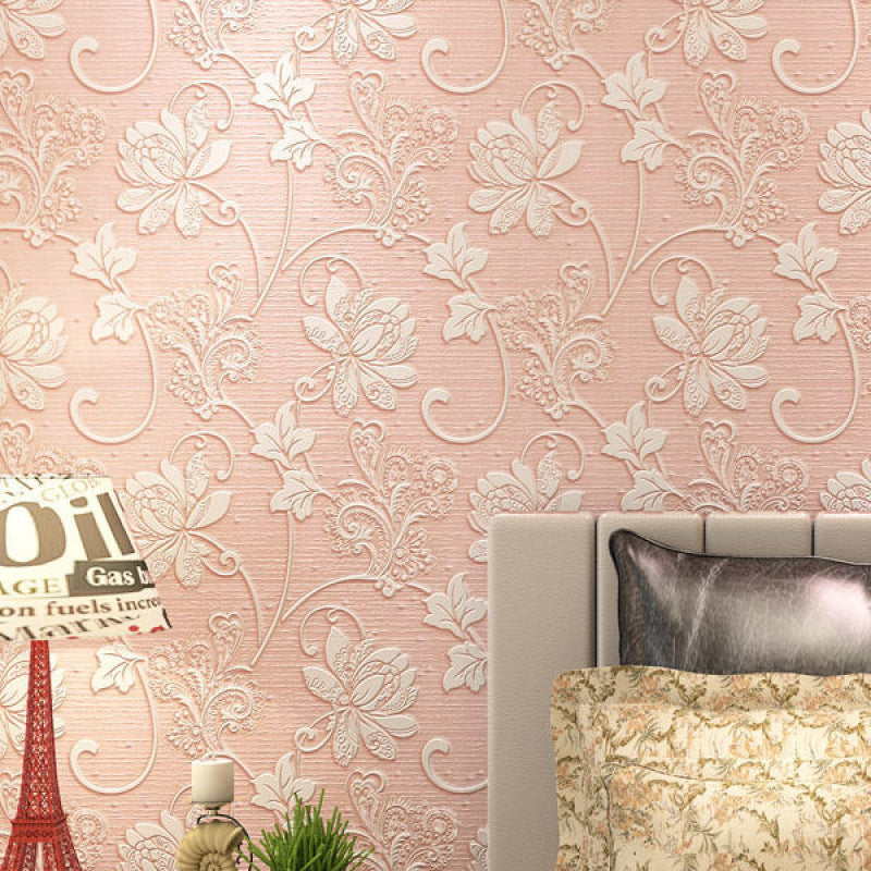 Self-adhesive non-woven wallpaper thickened wallpaper bedroom living room