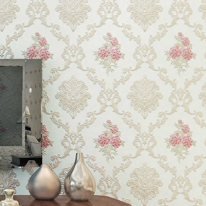 Self-adhesive non-woven wallpaper thickened wallpaper bedroom living room