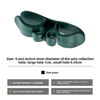 Self-Adhesive Silicone Cable Organizer