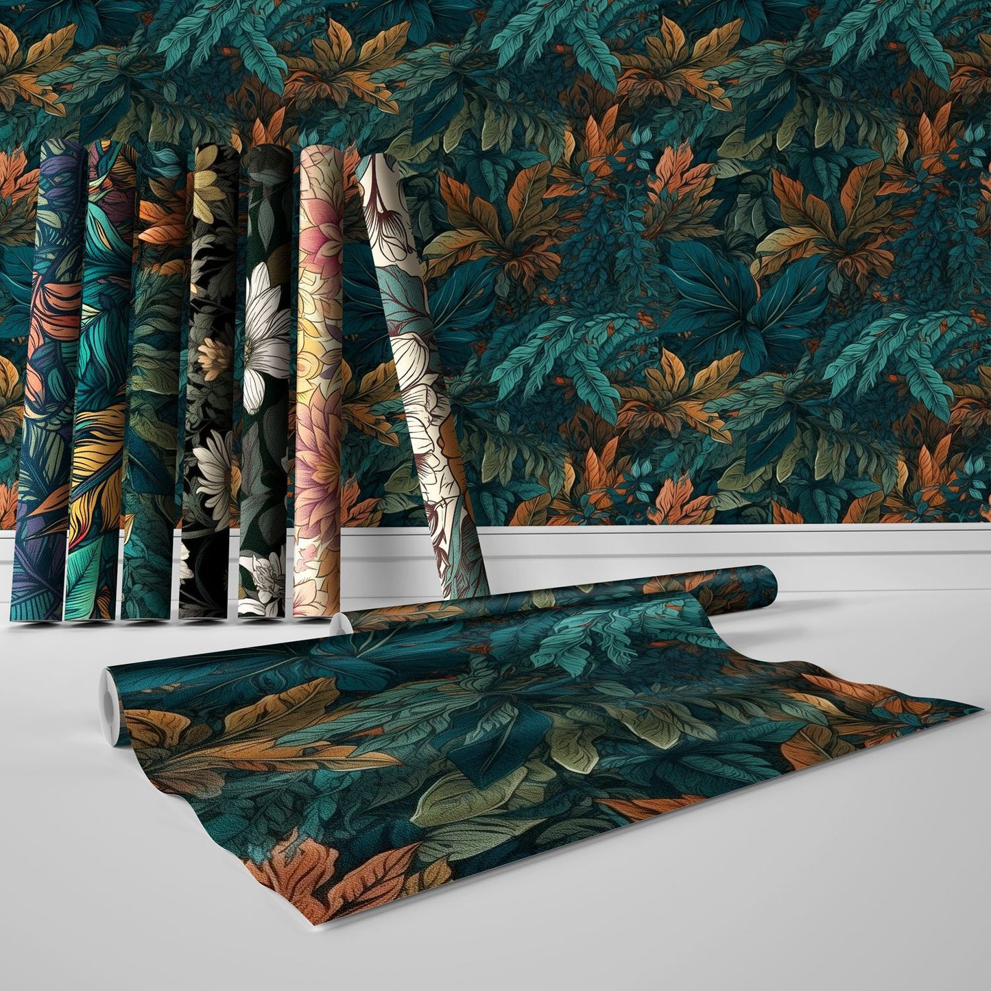 Self-adhesive textured wallpaper