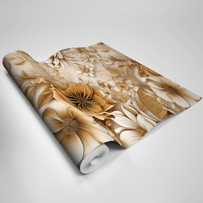 Self-adhesive textured wallpaper