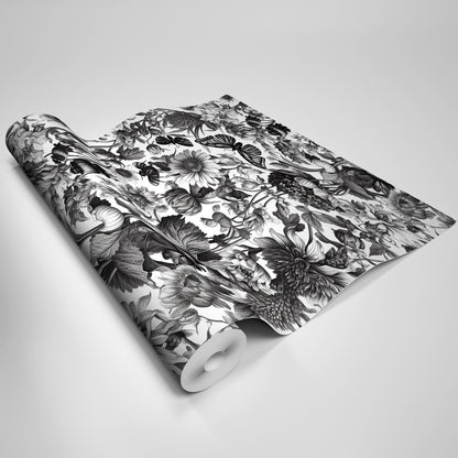 Self-adhesive textured wallpaper