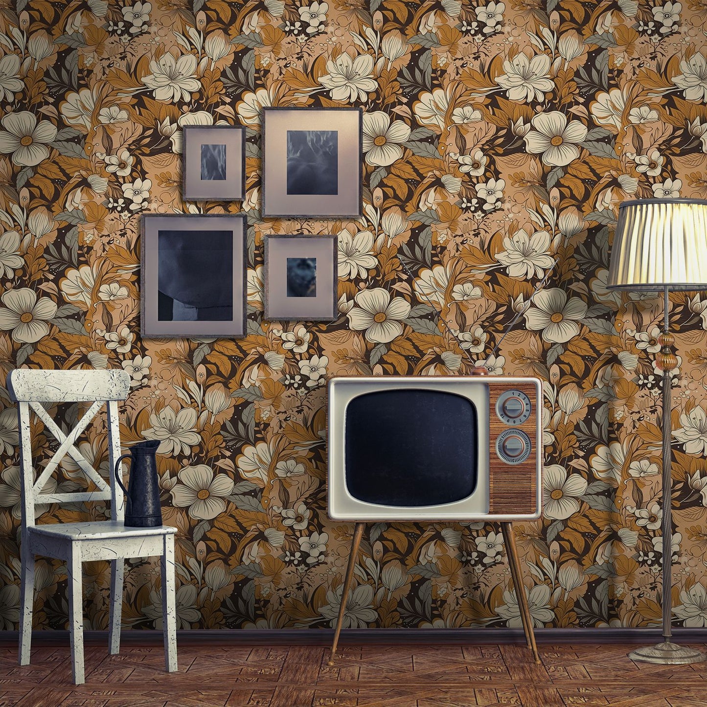 Self-adhesive textured wallpaper