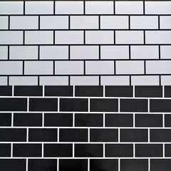 Horizontal large white brick