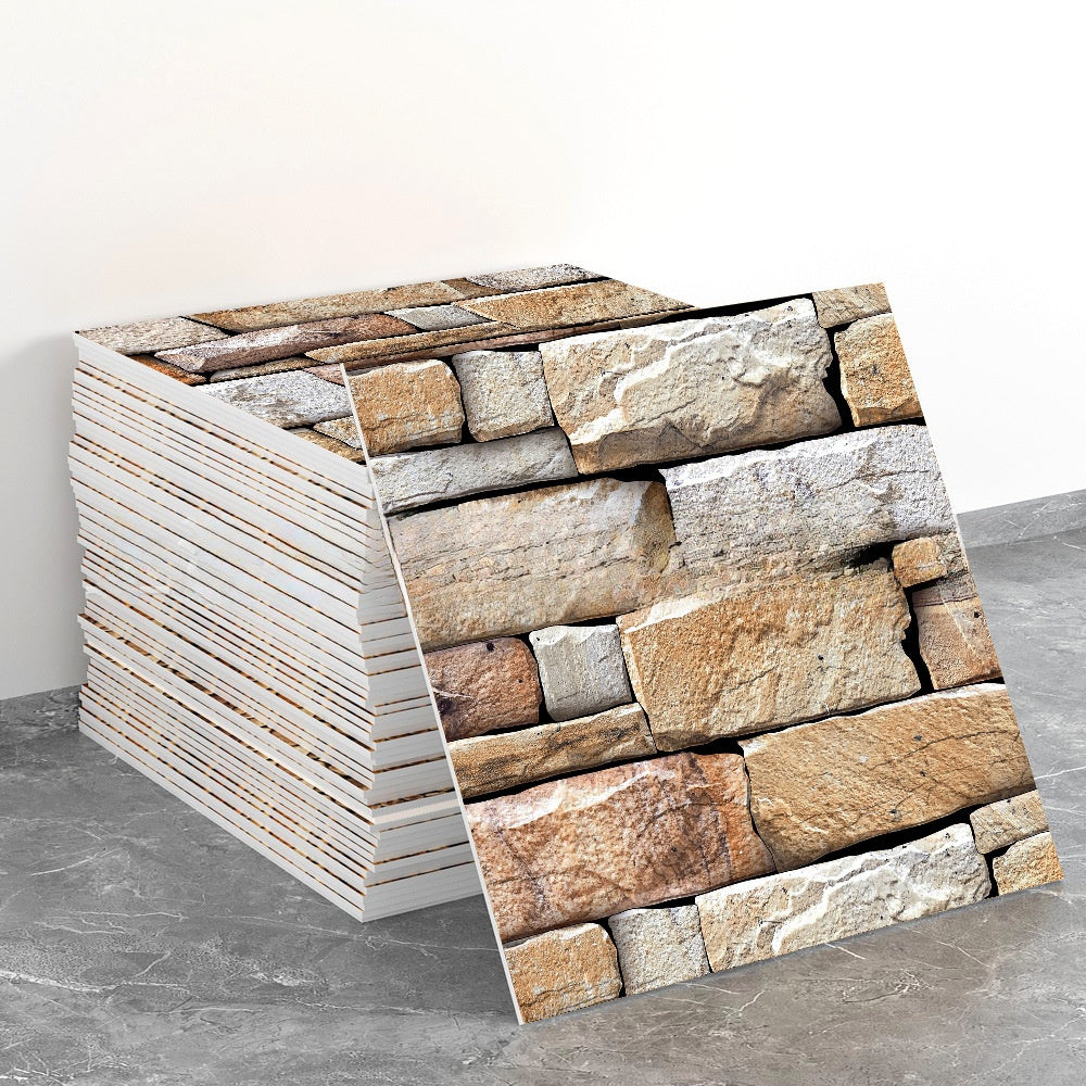 Self-adhesive waterproof tile wall