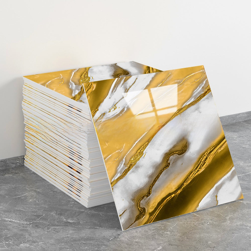 Self-adhesive waterproof tile wall